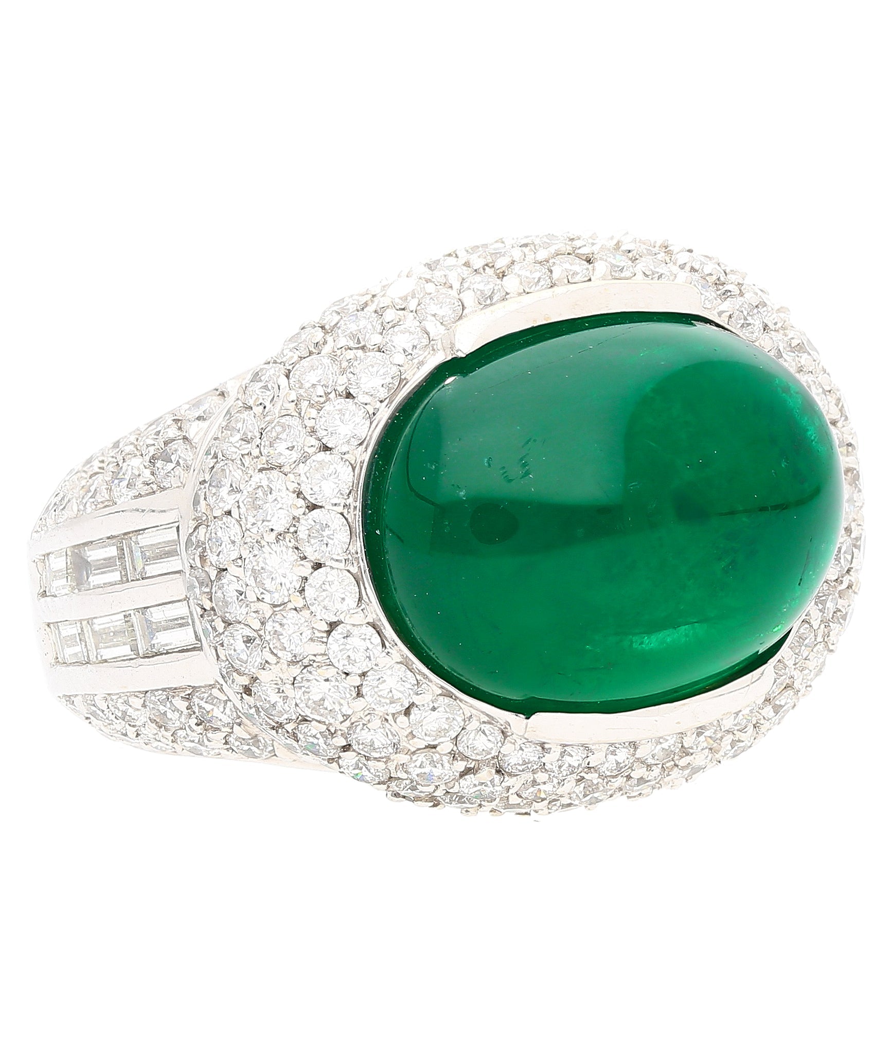 Retro Cabochon Emerald Bracelet